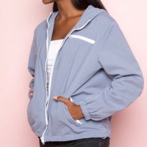 DARK BLUE NAVY BRANDY MELVILLE WINDBREAKER